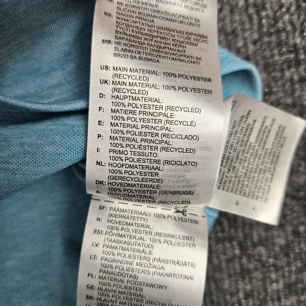 Adidas Advantage Novelty Polo Shirt Men 2XL Light Blue Heather Golf Short Sleeve